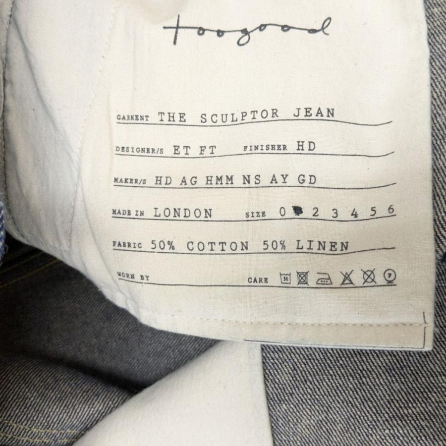パンツ Toogood THE SCULPTOR JEAN BRITISH DENIM toogood THE SCULPTOR JEAN - BRITISH DENIM INDIGO