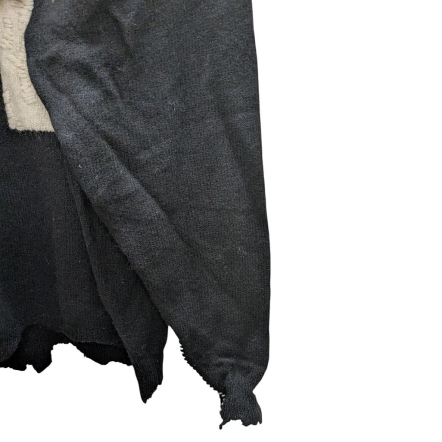 値下げ】SAINT MICHAEL ダメージ加工ニット ブラック サイズ：XL (原宿