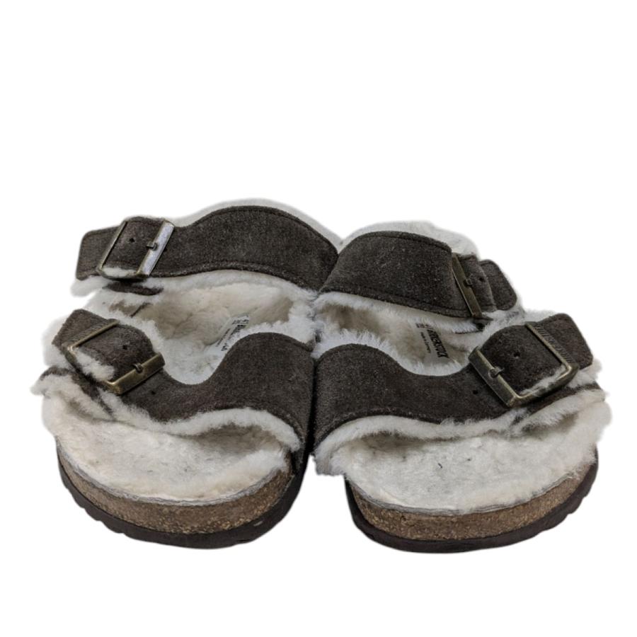 BIRKENSTOCK 【値下げ】BIRKENSTOCK ARIZONA ファーサンダル ブラウン
