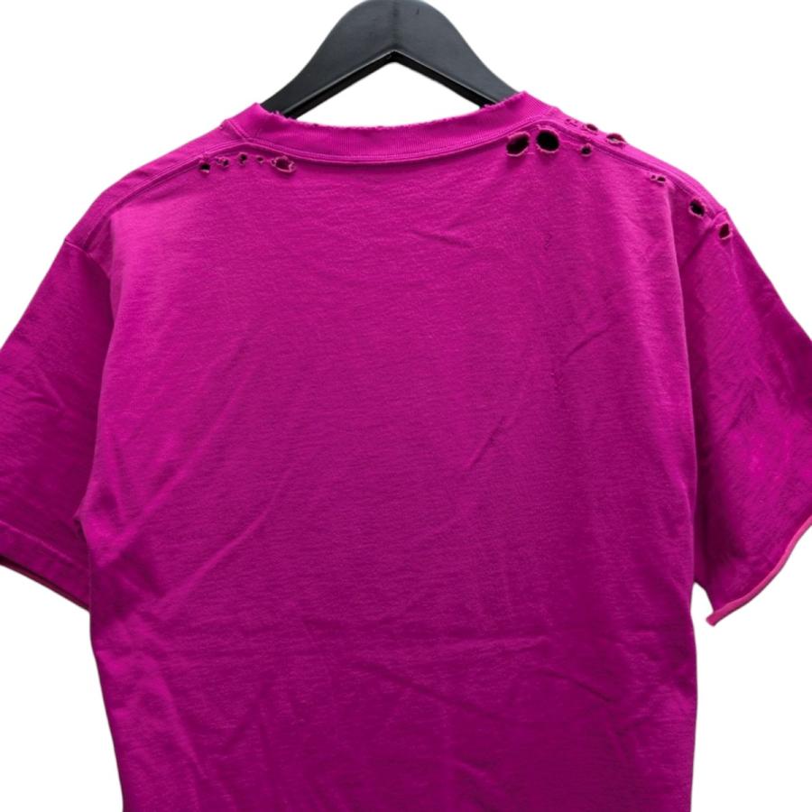 BALENCIAGA UNIFIT ダメージ加工ピンク Tシャツ