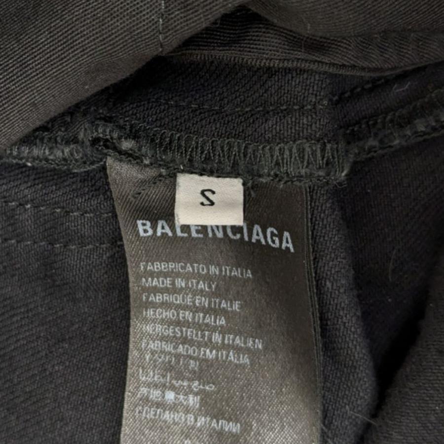 【新品】BALENCIAGA スーパーデストロイ バギーデニム ブラック S BALENCIAGA 【値下げ】BALENCIAGA スーパーデストロイ加工