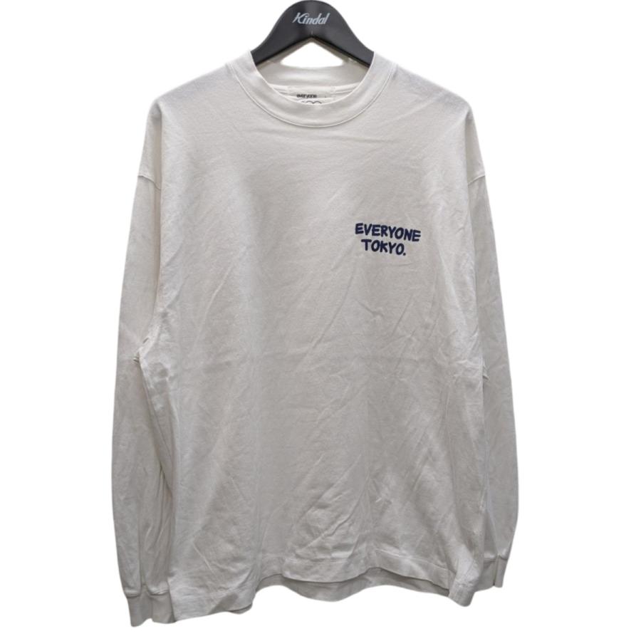 値下げ】everyone ロングスリーブTシャツ ホワイト サイズ：L