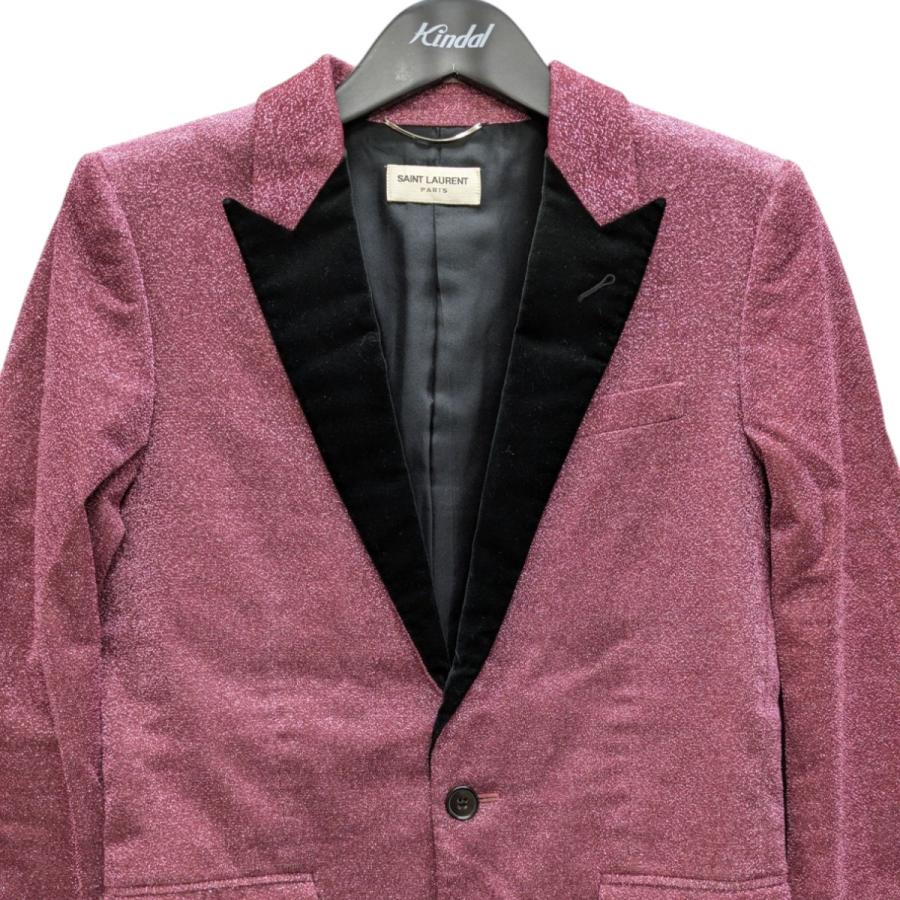 値下げ】Saint Laurent Paris 14AW ラメ ピークドラペルテーラード