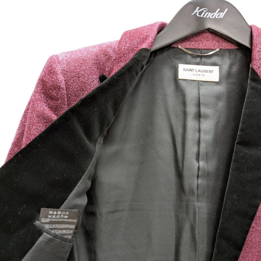値下げ】Saint Laurent Paris 14AW ラメ ピークドラペルテーラード