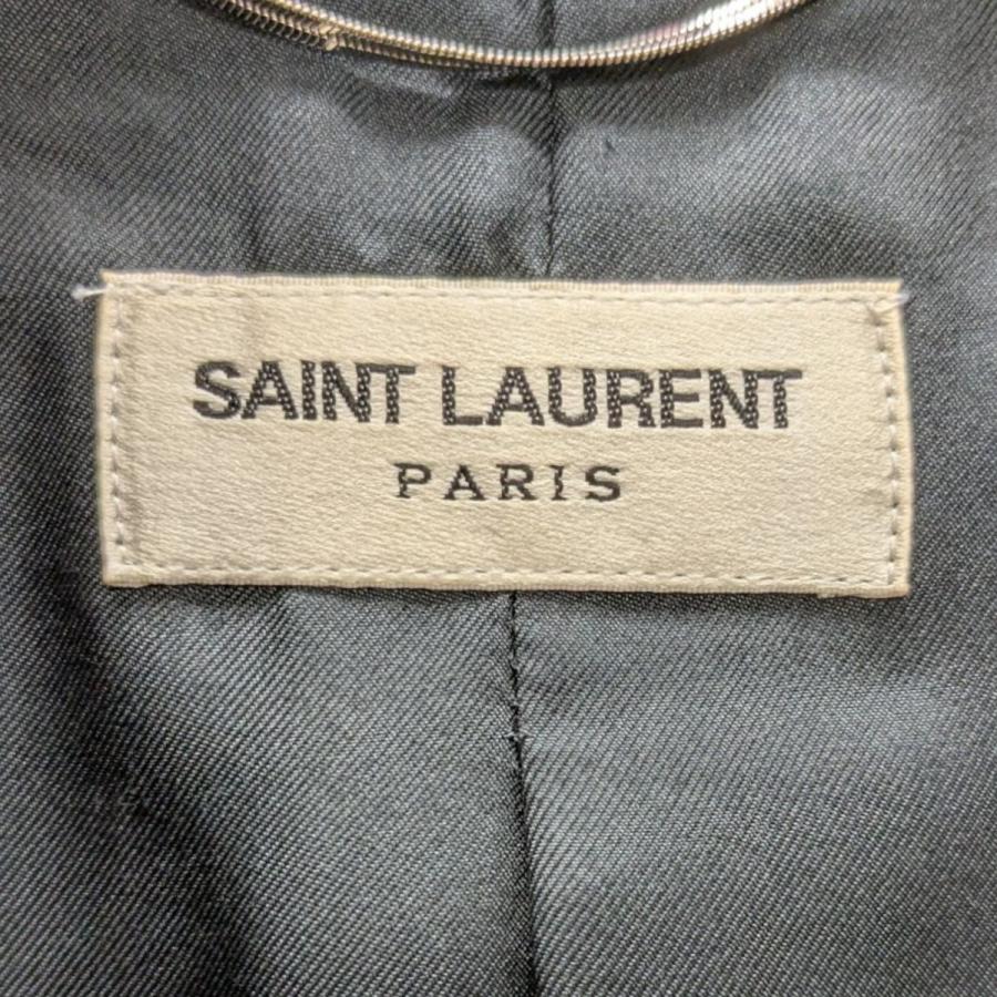 値下げ】Saint Laurent Paris 14AW ラメ ピークドラペルテーラード