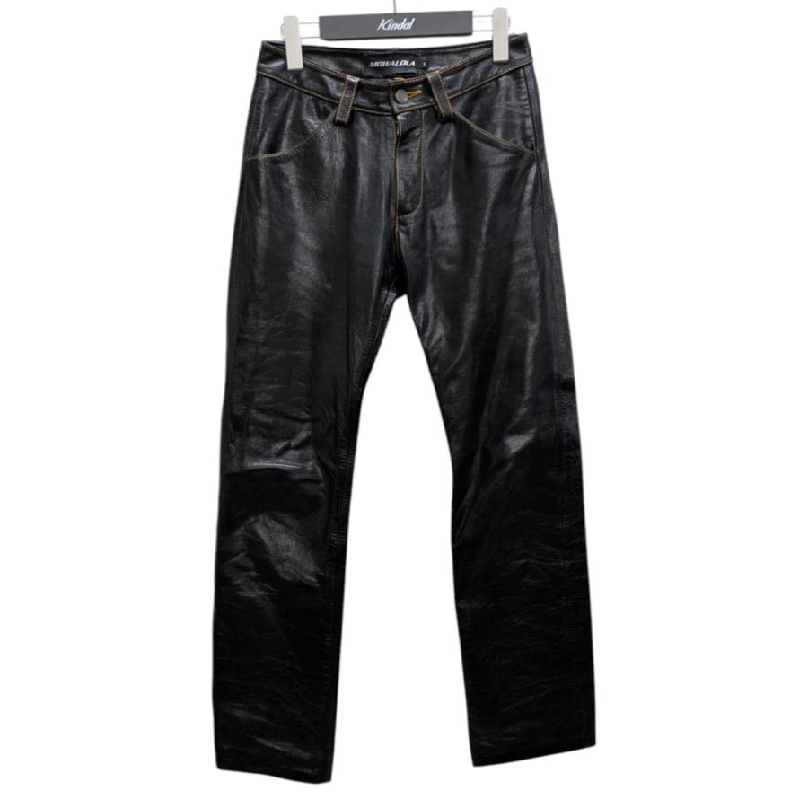 値下げ】MOWALOLA レザーパンツ ブラック サイズ：S (原宿店