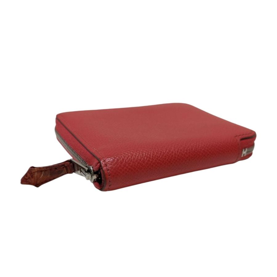 HERMES（エルメス） シルクイン アザップ コンパクトウォレット レッド