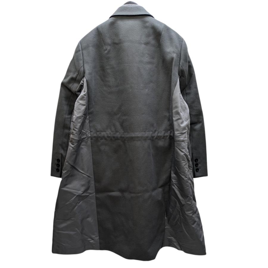 sacai（サカイ） sacai Wool Melton Coat ウールメルトンコート グレー