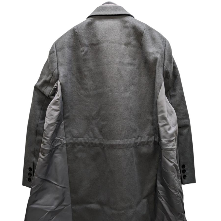 sacai（サカイ） sacai Wool Melton Coat ウールメルトンコート グレー