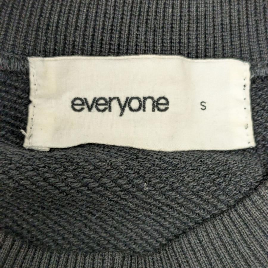 値下げ】everyone クルーネックスウェット ブラック サイズ：S (EC