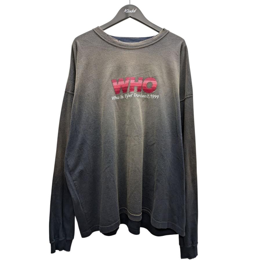 DAIRIKU（ダイリク） DAIRIKU WHO vintage theme tee ロングスリーブ dairiku ロンT WHO is Tyler Durden 長袖カットソー