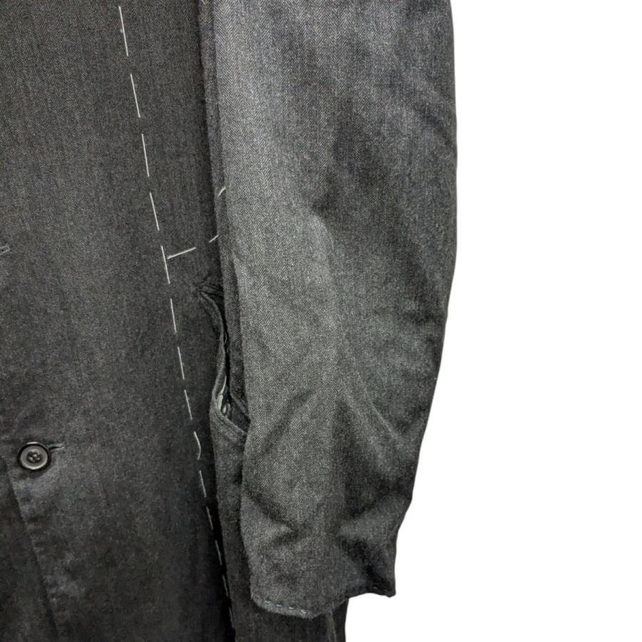 最終値下　マルジェラ　Maison Marginsela コート　ダークグレー 最終値下 メゾンマルジェラ Maison Margiela ノーカラー コート 最終値