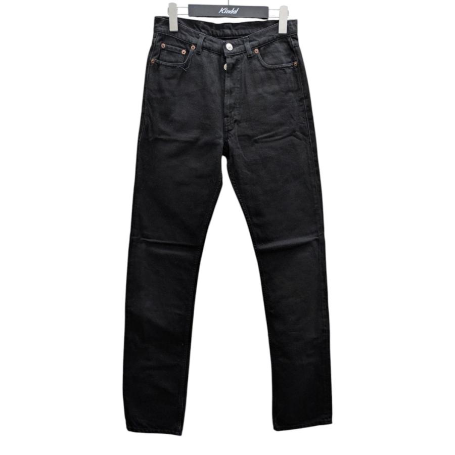 <最終値下>HUSBANDS black denim ハズバンズ　ブラックデニム 値下げ】HUSBANDS デニムパンツ ブラック サイズ：28 (原宿店
