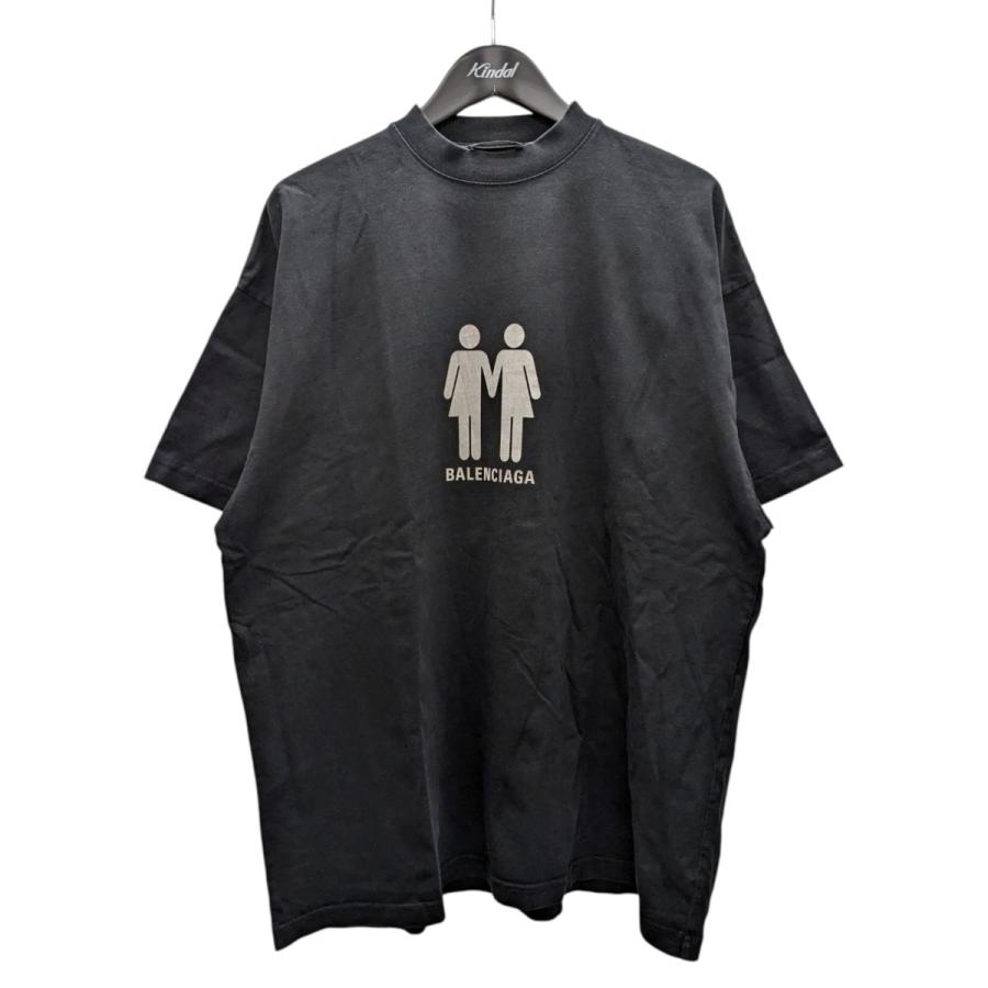 BALENCIAGA バレンシアガ ロゴプリントオーバーサイズTシャツ 694576 