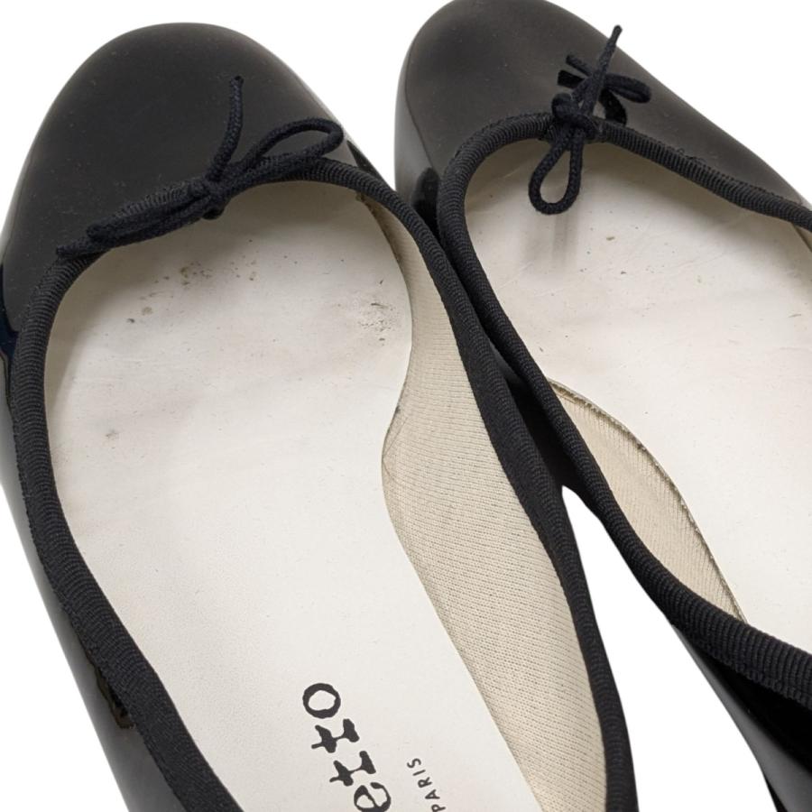 【美品】レペット　定番エナメルシューズ　サイズ37 Repetto ブラック エナメルシューズ 37 - メルカリ