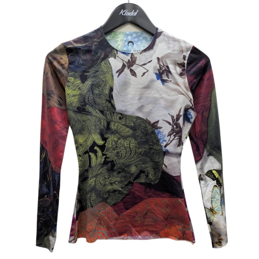 マリーン マリーンセル marine serre 総柄カットソー マルチカラー