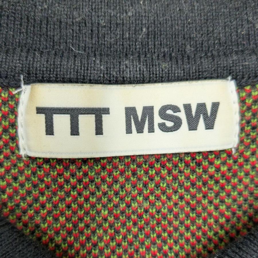 TTT MSW ニットポロシャツ 中古・古着通販】BoTT (ボット) TTT MSW (ティー) Zip Up Polo
