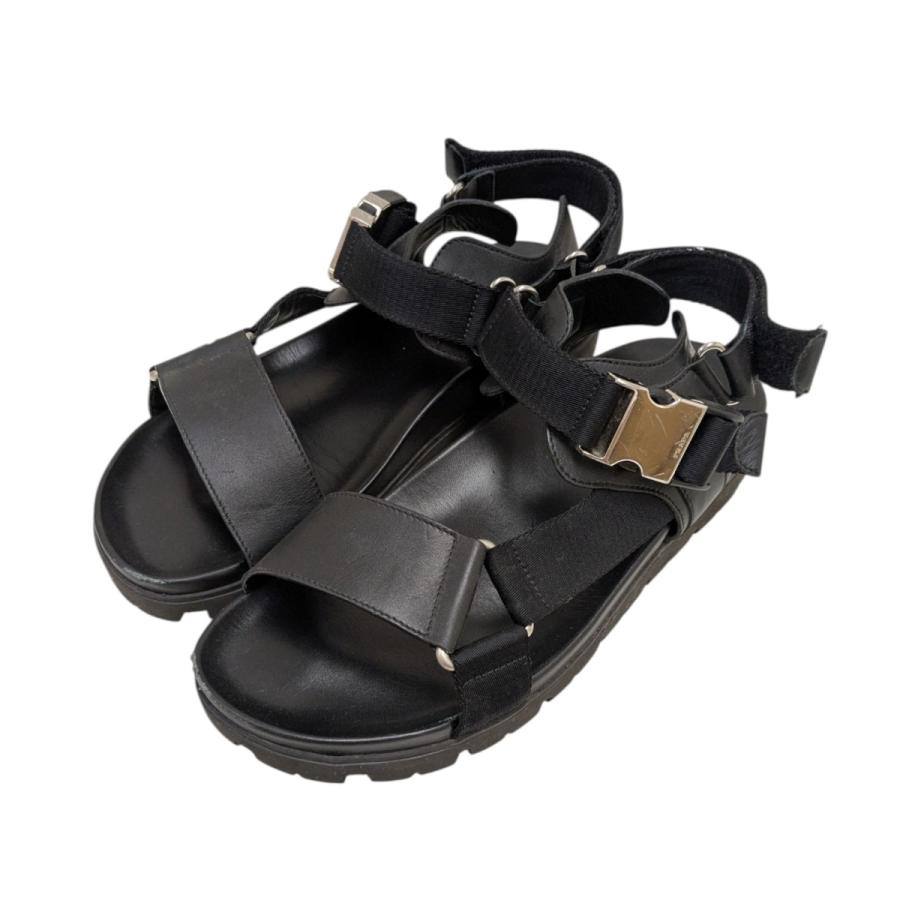 PRADA 【値下げ】PRADA ストラップサンダル ブラック サイズ：8 (EC 