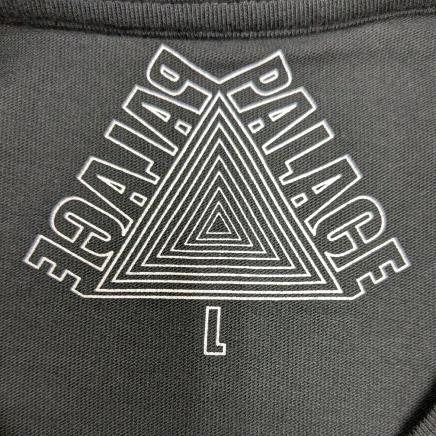 PALACE ブラック Tシャツ Lサイズ PALACE パレス NATIONS T-SHIRT プリントTシャツ ブラック