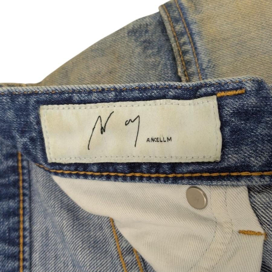 ANCELLM 　UNEVEN 5P DENIM PANTS　デニム　伊勢丹 ANCELLM UNEVEN 5P DENIM PANTS デニム 伊勢丹 - メルカリ