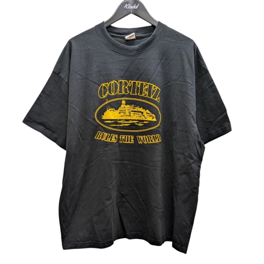 値下げ】Corteiz プリントTシャツ ブラック サイズ：XL (EC