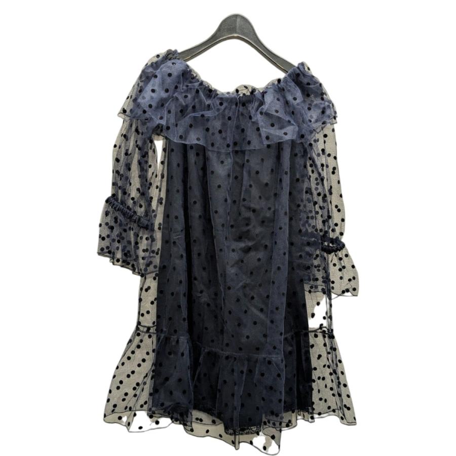 GUCCI グッチ チュールドレス 728134 ネイビー サイズ：36