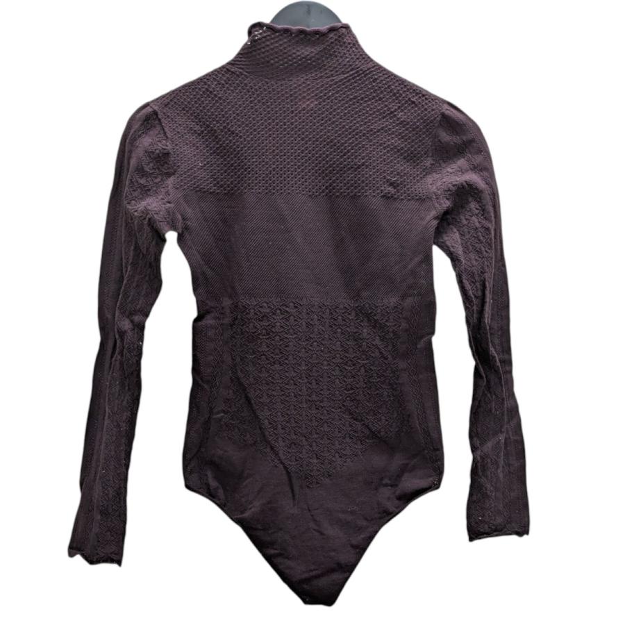 値下げ】FETICO 24AW LACE KNIT HIGH NECK BODYSUIT レースニット