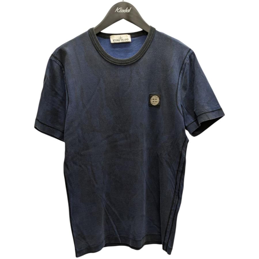 ストーンアイランド　紺Tシャツ STONE ISLAND（ストーン アイランド） カモフラTシャツ ネイビー