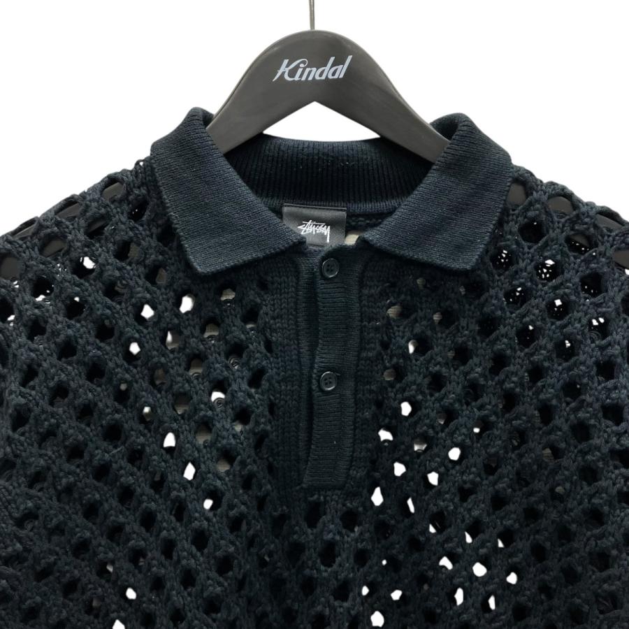 STUSSY（ステューシー） stussy BIG MESH POLO SWEATER メッシュ