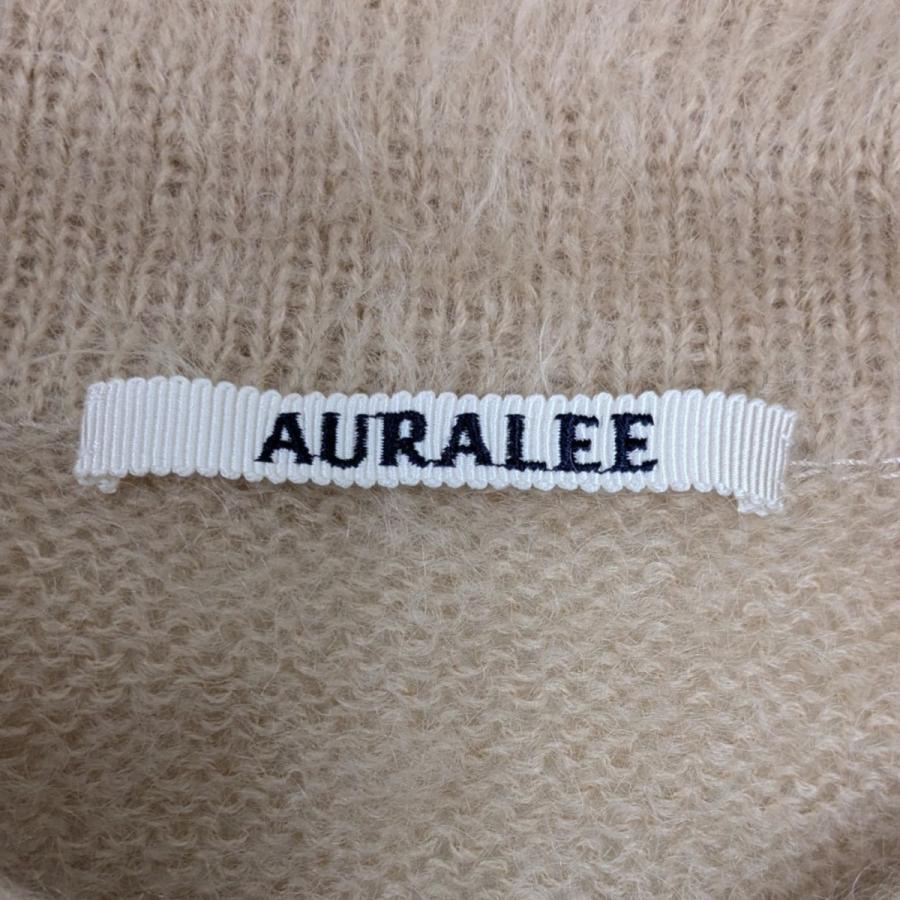AURALEE オーラリー BRUSHED SUPER KID MOHAIR KNIT POLO モヘア