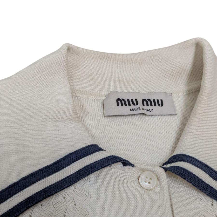 miu miu（ミュウミュウ） 【値下げ】MIU MIU 25AW ニットポロシャツ
