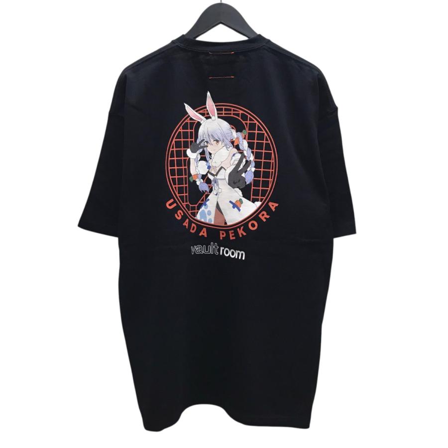 値下げ】vaultroom×兎田ぺこら VR × PEKORA TEE 半袖Tシャツ ブラック