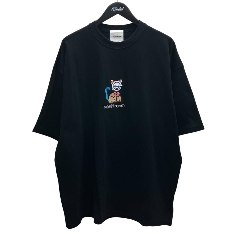 トップス L KEY CAT TEE / CHARCOAL vaultroom ボルトルーム vaultroom×攻殻機動隊 KEYCAT THE LAUGHING MAN TEE 半袖