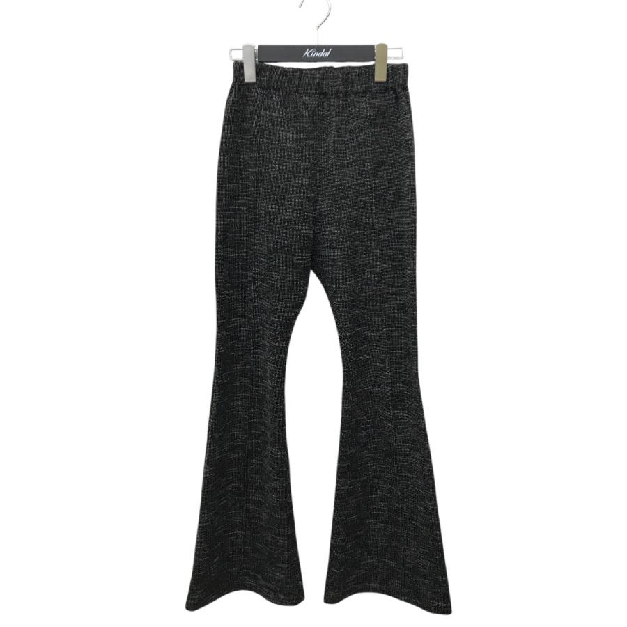 FUMIE TANAKA チャイナパンツ　黒 FUMIE TANAKA（フミエ タナカ） FUMIE=TANAKA ニットフレアパンツ F21A