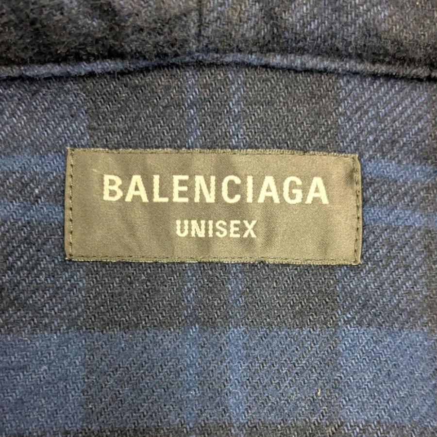 BALENCIAGA 22AW フーディチェックシャツ 大幅値下げ中 Balenciaga 22aw チェックシャツフーディー - メルカリ