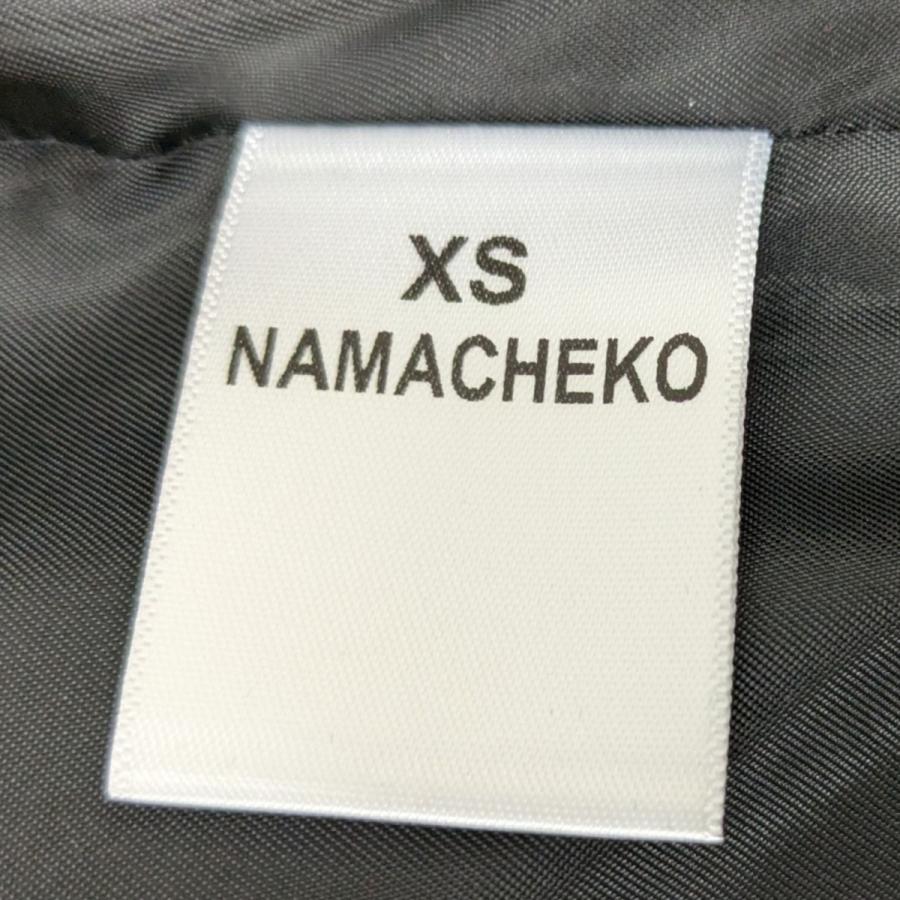 値下げ】NAMACHEKO ノースリーブロングジャケット ブラック サイズ：XS