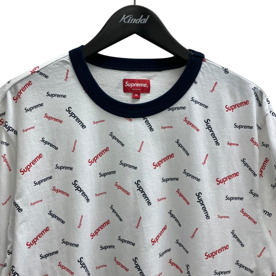 Supreme ロゴプリント Tシャツ M ホワイト Supreme（シュプリーム） ロゴプリントTシャツ ホワイト×レッド