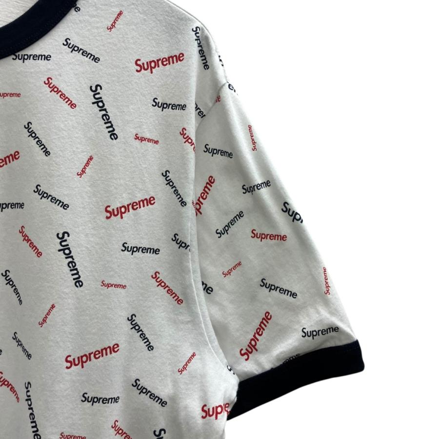 Supreme ロゴプリント Tシャツ M ホワイト Supreme（シュプリーム） ロゴプリントTシャツ ホワイト×レッド