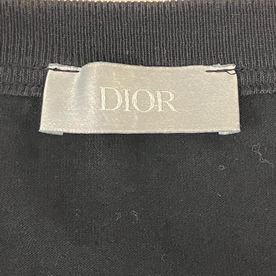 ディオール DIOR×Kenny Scharf ロゴ刺繍Tシャツ ブラック サイズ：XS