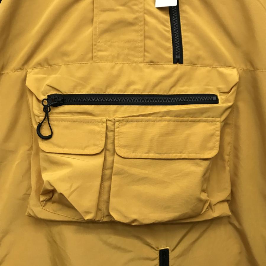 値下げ】BOTANIST ハーフジップナイロンプルオーバー イエロー サイズ