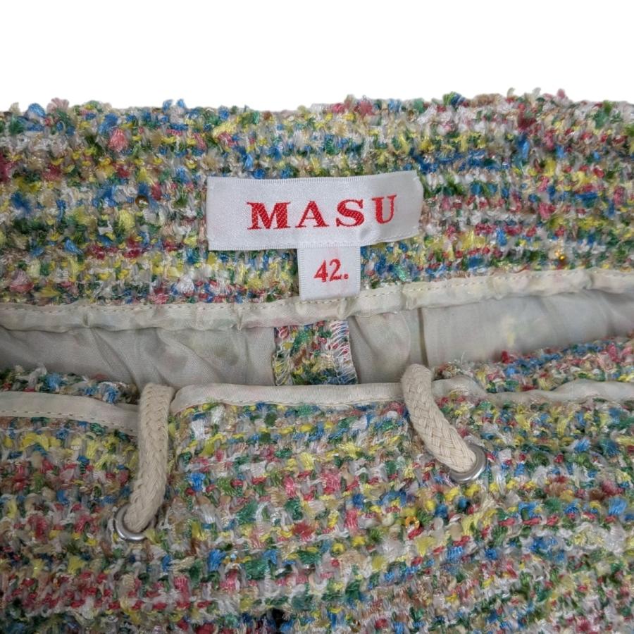 エムエーエスユー MASU 24SS CANDY TWEED WIDE PANTS キャンディー