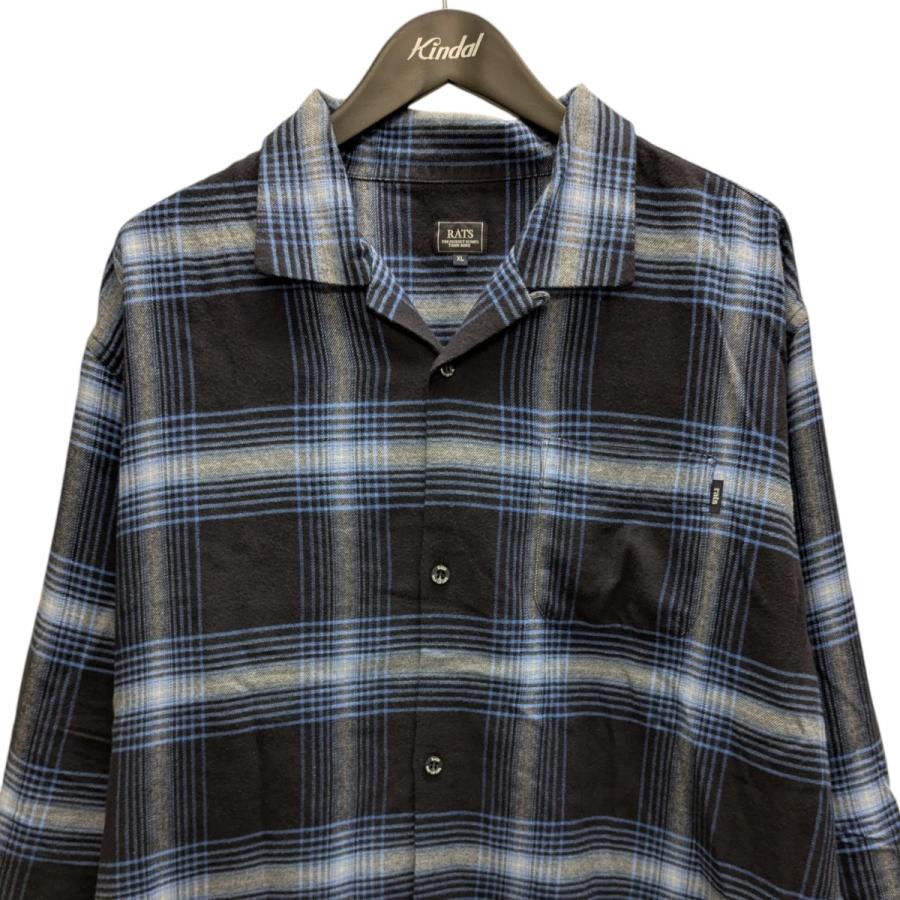 RATS ラッツ RAYON CHECK SHIRTオープンカラーシャツ 開襟 RATS ラッツ RAYON CHECK SHIRTオープンカラーシャツ 開襟 新