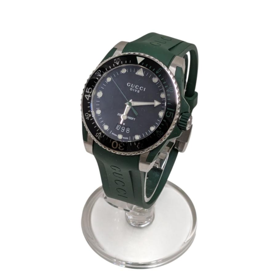 GUCCI（グッチ） ラバー クォーツ ダイバーウォッチ 136．3