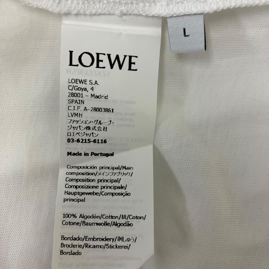 LOEWE（ロエベ） アナグラムTシャツ ホワイト サイズ：L