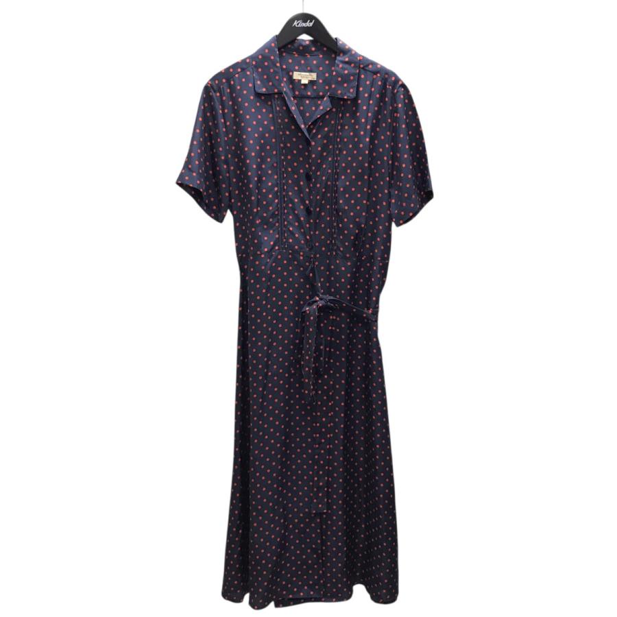 キッズ服(100cm~) BURBERRY チェック柄 水玉 半袖ワンピース 135cm