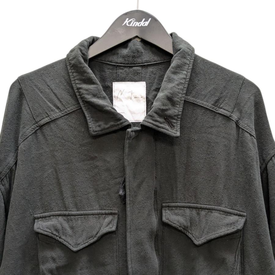 値下げ】ANCELLM 25AW SILK SUEDE FIELD JACKET シルクジャケット
