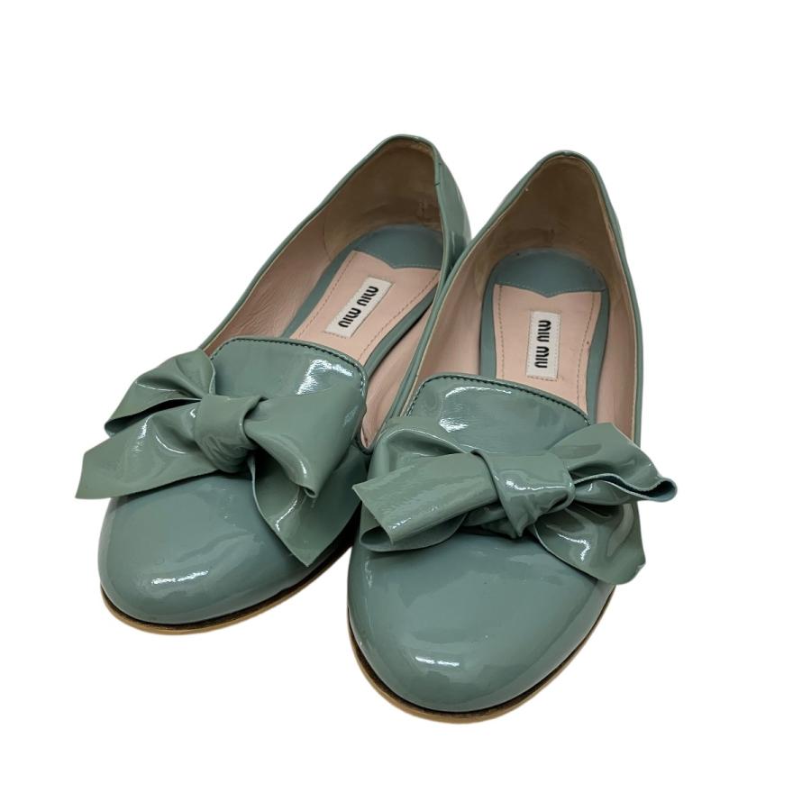 miu miu（ミュウミュウ） 【値下げ】MIU MIU リボンフラットシューズ 