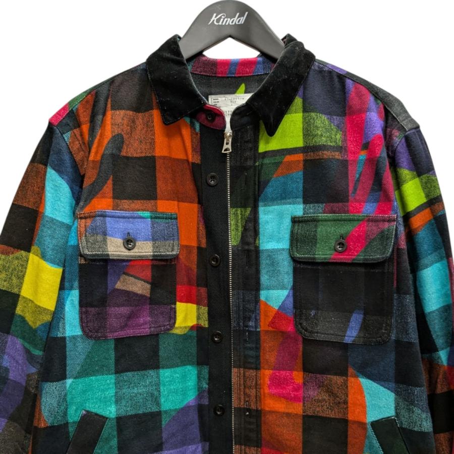 sacai（サカイ） 【値下げ】sacai×KAWS Plaid Shirt CAMOUFLAGE 