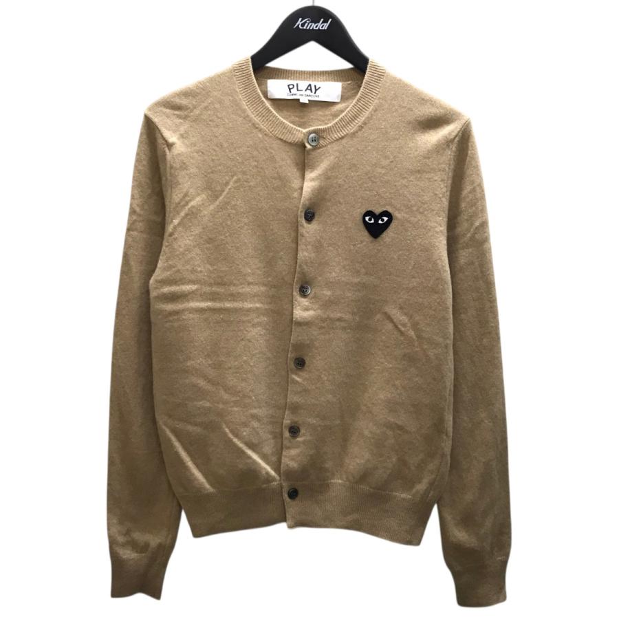 コムデギャルソン PLAY ベージュ カーディガン ベージュ PLAY COMME des GARCONS プレイコムデギャルソン ニットカーディガン