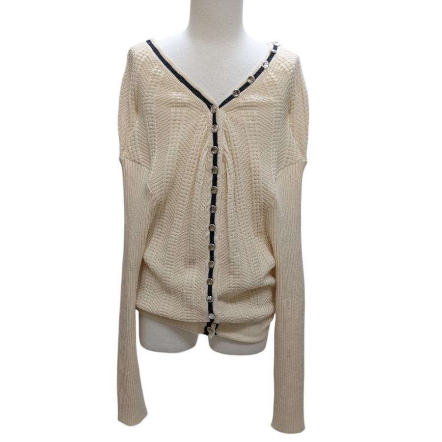値下げ】Y／project 【CLASSIC RUFFLE NECKLACE CARDIGAN】 ニット 